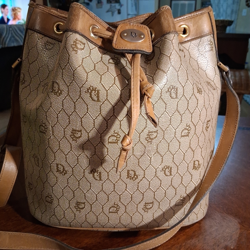 Brown Designer Bucket Bag